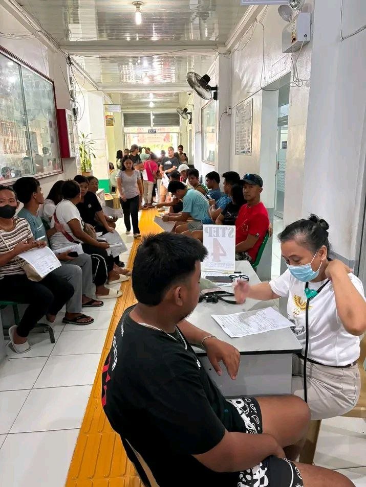 Patients queueing for consultation