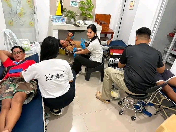 Blood donation drive in progress